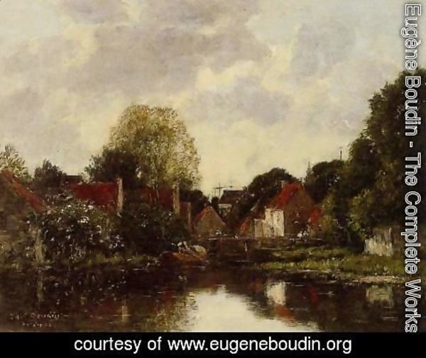 Eugène Boudin - Canel near Dordrecht