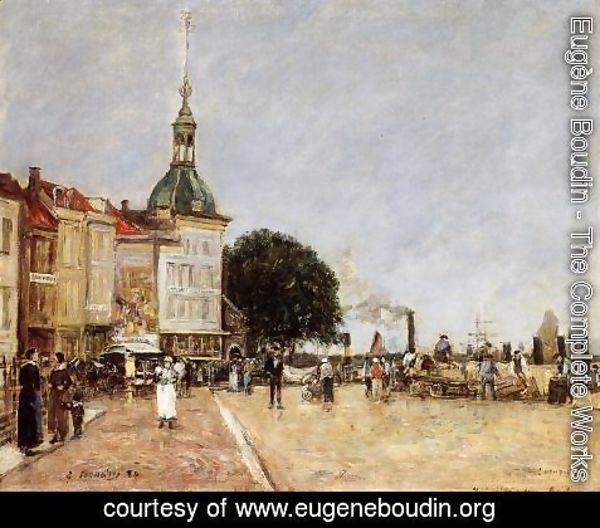 Eugène Boudin - The Town of Dordrecht