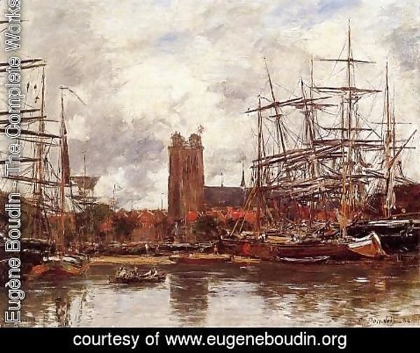 Eugène Boudin - Dordrecht, View of the Port