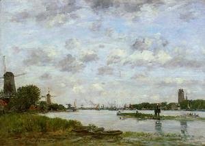 Eugène Boudin - View of Dordrecht