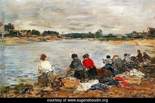 Laundresses on the Banks of the Touques II