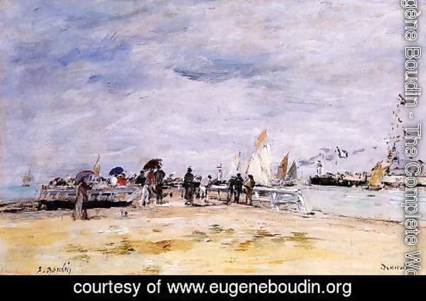 Eugène Boudin - Deauville, the Jetty