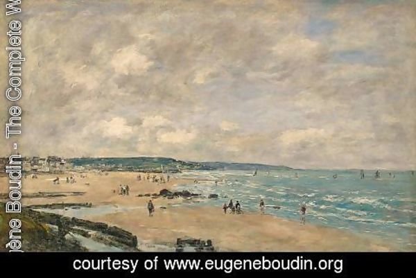 Eugène Boudin - The Beach at Trouville VII