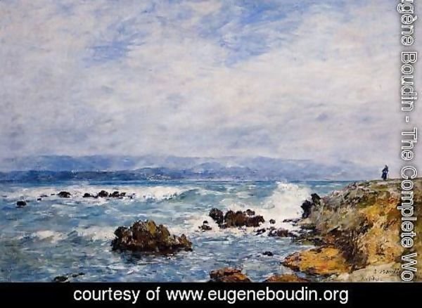 Eugène Boudin - Antibes, the Point of the Islet
