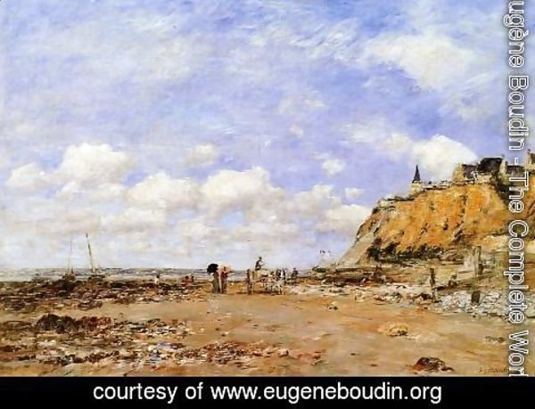 Eugène Boudin - The Shore at Villerville