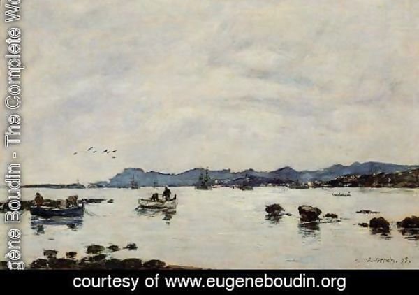 Eugène Boudin - Golfe-Juan, the Bay and the Mountains of Esterel