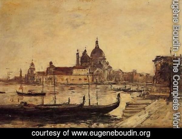 Eugène Boudin - Venice, Le Mole et la Salute