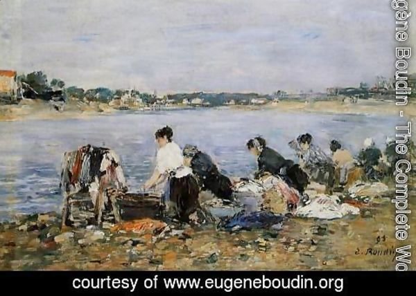 Eugène Boudin - Laundresses
