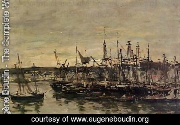 Eugène Boudin - Portrieux, the Port