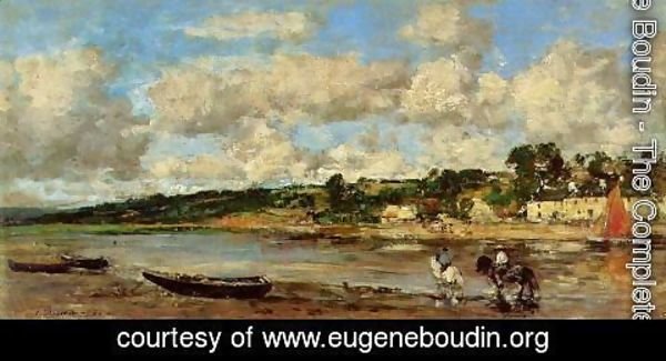 Eugène Boudin - Le Faou, Banks of the River