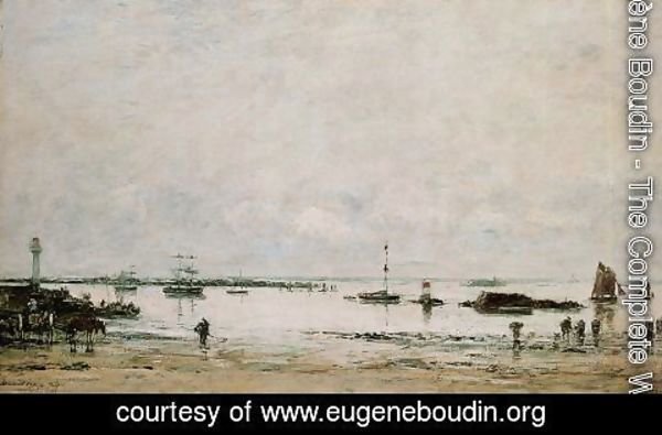Eugène Boudin - Portrieux, the Port, Low Tide