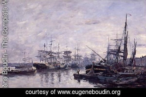 Eugène Boudin - Bordeaux, the Port