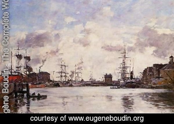 Eugène Boudin - Le Havre, Le bassin de la barre