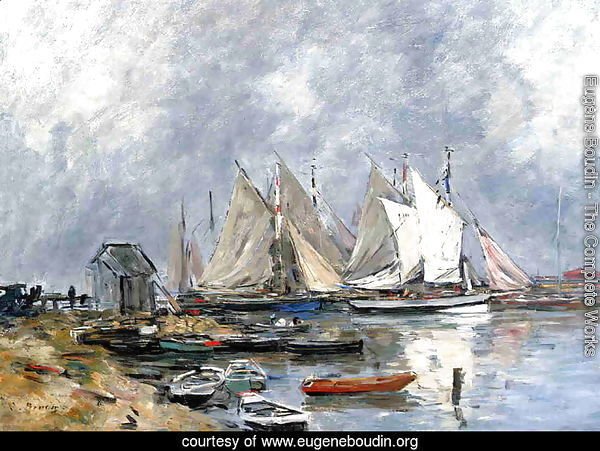 Trouville, the Port, Boats and Dinghys