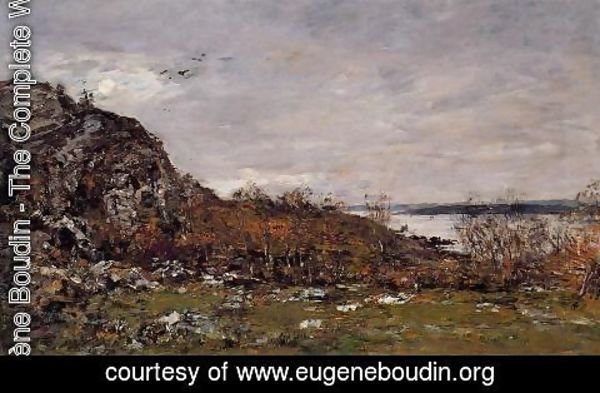 Eugène Boudin - The Mouth of the Elorn in the Area of Brest