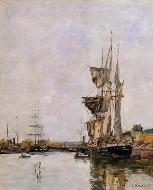 Eugène Boudin - Deauville, the Harbor I