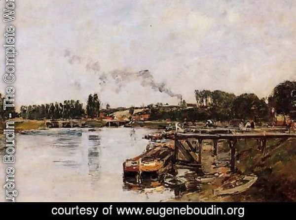 Eugène Boudin - Saint Valery sur Somme, the Abbeville Canal