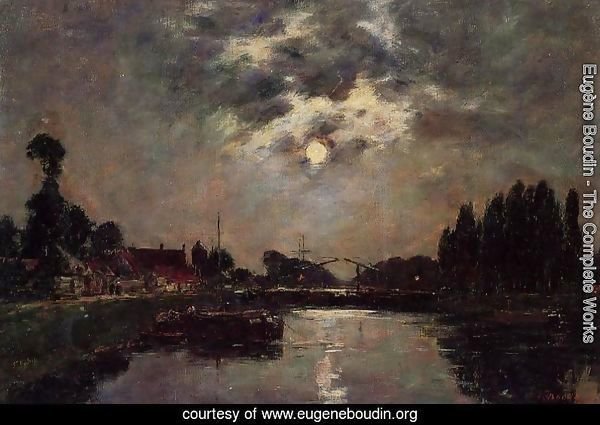 Saint-Valery-sur-Somme, Moonrise over the Canal