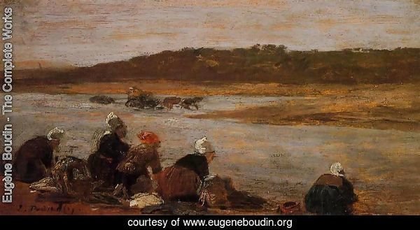 Laundresses on the Banks of the Touques VIII