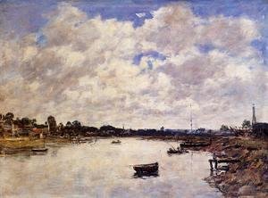 Eugène Boudin - The Banks of the Touques I