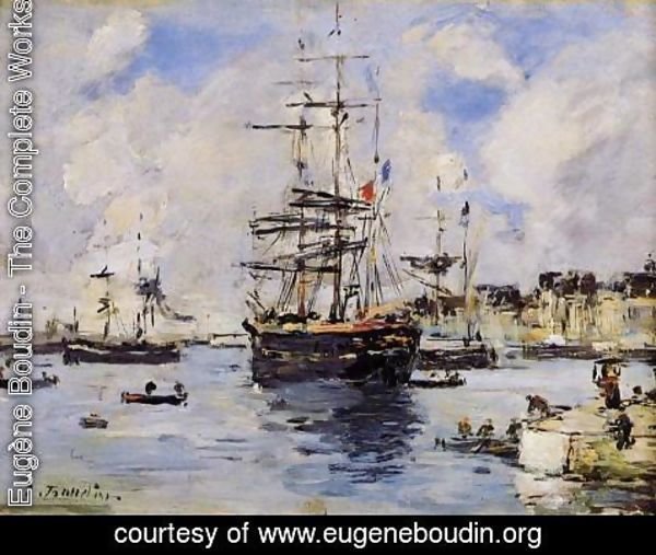 Eugène Boudin - Le Havre, l'Avant Port II