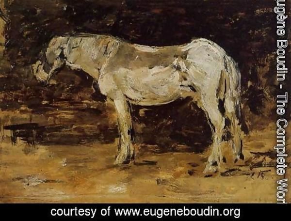 Eugène Boudin - White Horse