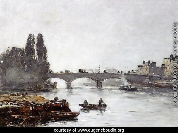 Rouen, the Pont Corneille, Fog Effect