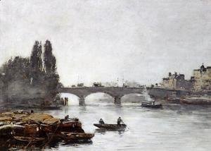 Eugène Boudin - Rouen, the Pont Corneille, Fog Effect