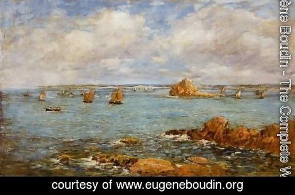 Eugène Boudin - The Bay of Douarnenez