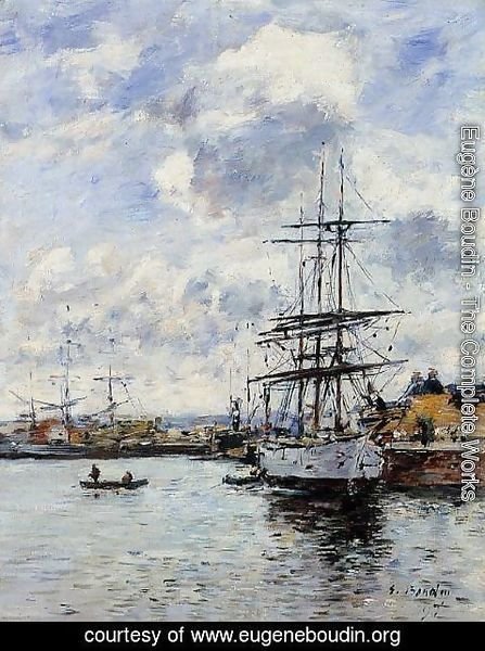 Eugène Boudin - Deauville, the Harbor III