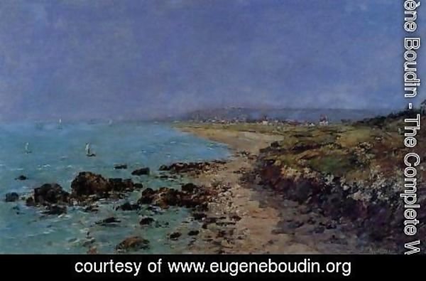 Eugène Boudin - Douarnenez, the Shore and the Bay