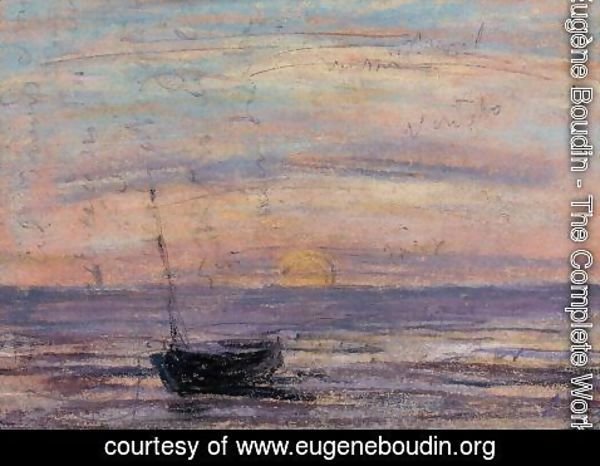 Eugène Boudin - Fishing Boat