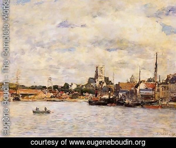 Eugène Boudin - Fecamp, the Port