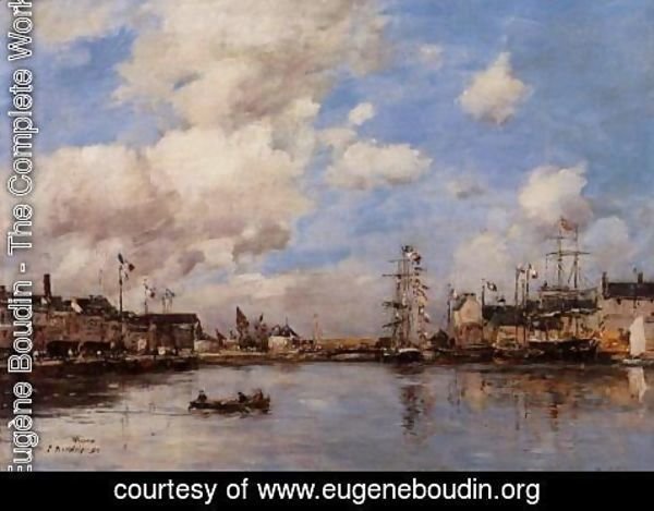 Eugène Boudin - Fecamp, the Basin I