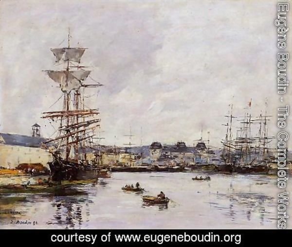 Eugène Boudin - Le Havre, the Casimir Delavigne Basin