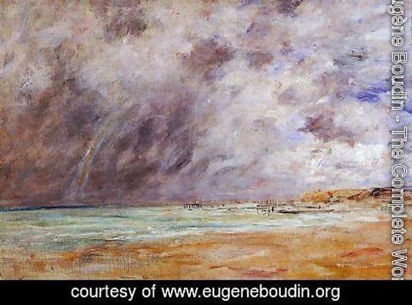 Eugène Boudin - Le Havre, Stormy Skies over the Estuary