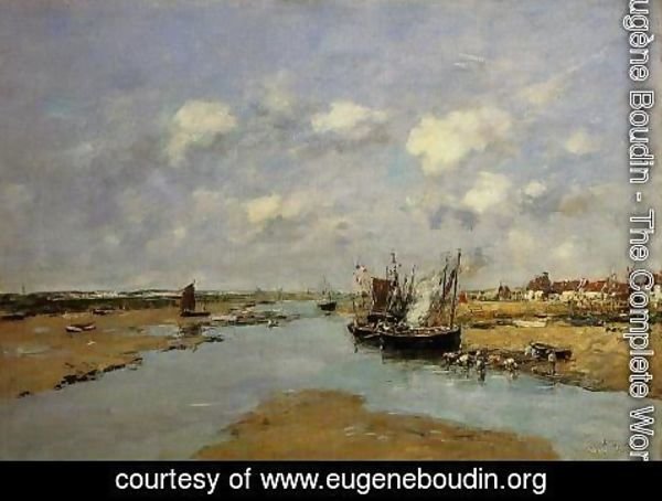 Eugène Boudin - Etaples, La Canache, Low Tide