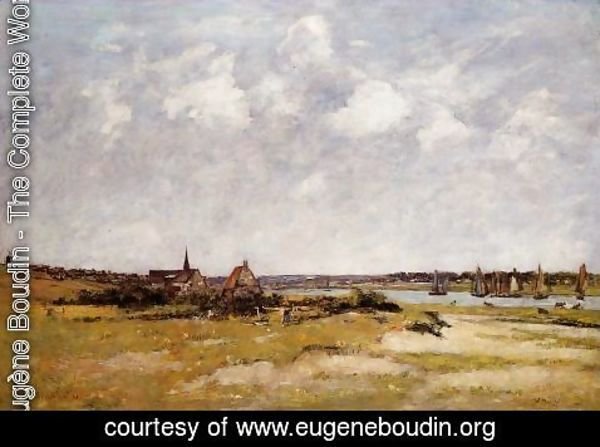 Eugène Boudin - Etaples, La Canache. High Tide