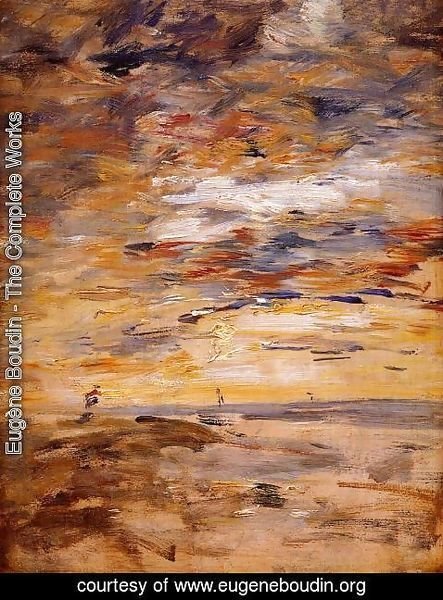 Eugène Boudin - Sky at Sunset