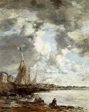 Eugène Boudin - Laundresses on the Banks of the Touques XIII