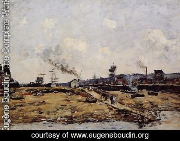 Eugène Boudin - Trouville, the Ferry to Deauville I