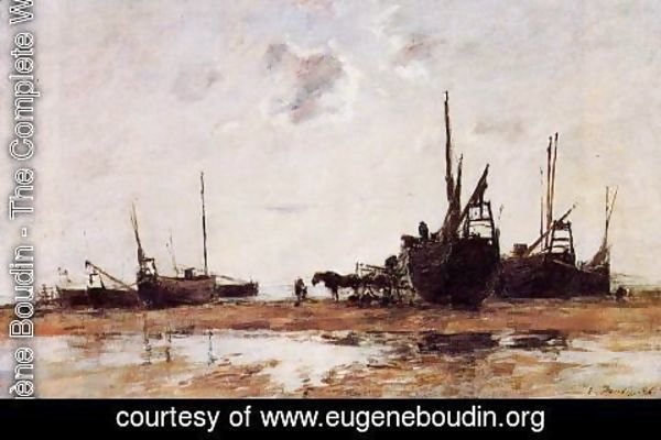 Eugène Boudin - Berck, Low Tide