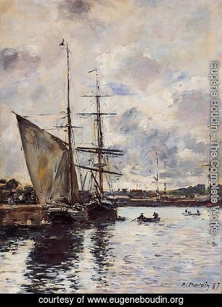 Eugène Boudin - Deauville, the Harbor VII