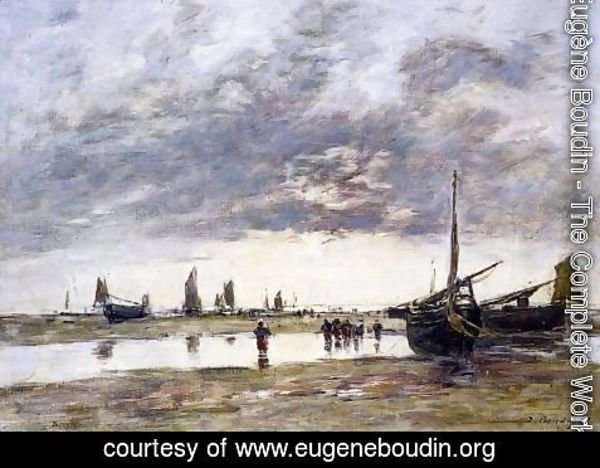 Eugène Boudin - Low Tide at Berck