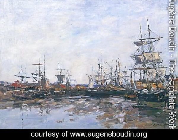 Eugène Boudin - Trouville, the Port at Low Tide