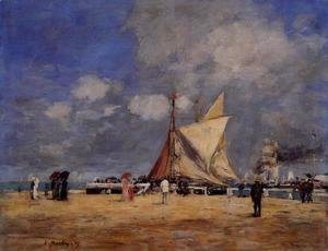 Eugène Boudin - Deauville, on the Jetty