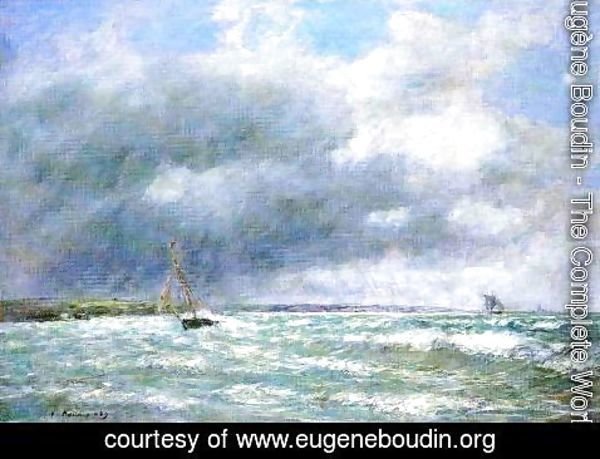 Eugène Boudin - The Stranded Boat