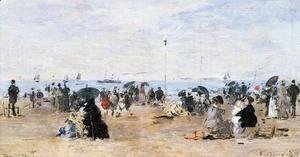 Eugène Boudin - Trouville, Beach Scene 2