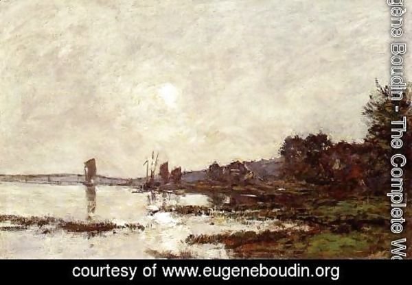Eugène Boudin - Inlet at Faou