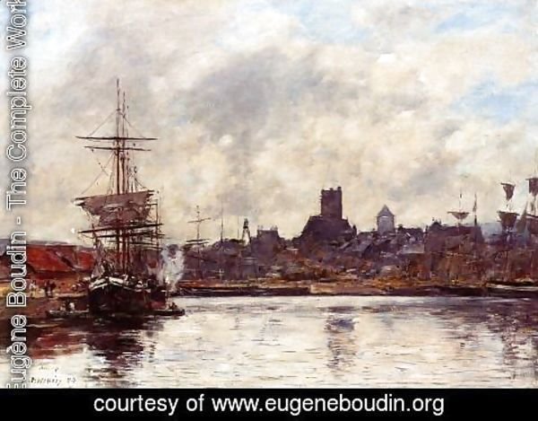 Eugène Boudin - Fecamp, the Port I